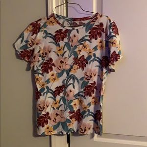 Loft floral tulip sleeve tee
